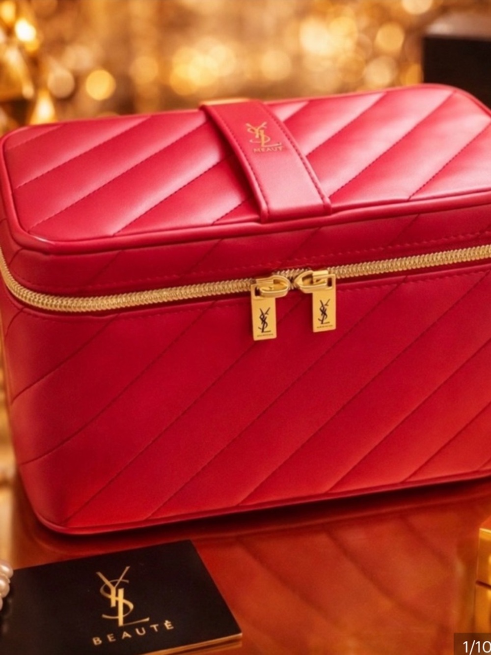 Ysl Yves Saint Laurent Beauty
Premium Vanity red makeup case❤️